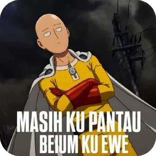Телеграм стикер 🫥 Saitama @TheShivanshu @TheChampu