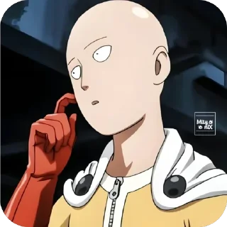Телеграм стикер 🫥 Saitama @TheShivanshu @TheChampu