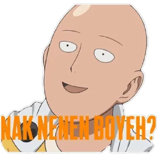 Телеграм стикер 🫥 Saitama @TheShivanshu @TheChampu