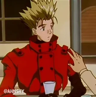 Telegram sticker 😯 - ᗷY @ahMshY 𓉮 . Trigun 1998