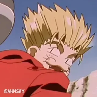Telegram sticker 😺 - ᗷY @ahMshY 𓉮 . Trigun 1998