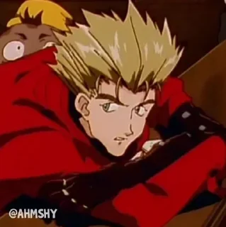 Sticker 🫤 - ᗷY @ahMshY 𓉮 . Trigun 1998
