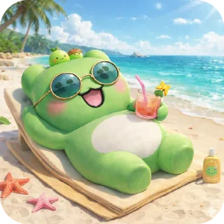 Telegram sticker 🏖 Frogman 1