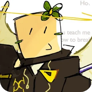 Telegram sticker 💚 брэндан 😃🖐️ (все рисунки в паке не мои :рр)