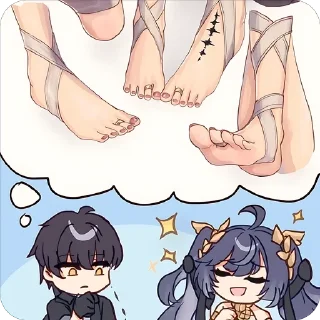 Video sticker 😍 Лизать пяточки | Iuno | by mmgc