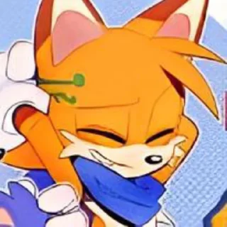 Sticker 🤩 Sonic 10 years later || Tails 💬