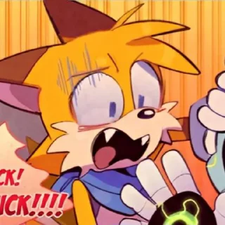 Telegram sticker 🤩 Sonic 10 years later || Tails 💬