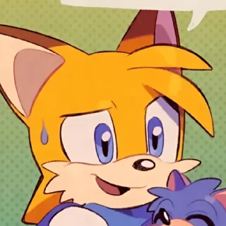 Telegram sticker 🤩 Sonic 10 years later || Tails 💬