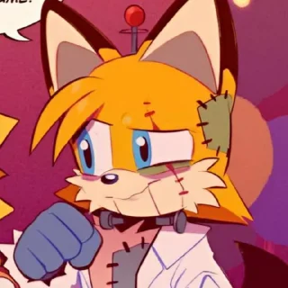 Video sticker 🤩 Sonic 10 years later || Tails 💬