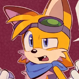 Telegram sticker 🤩 Sonic 10 years later || Tails 💬