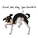 Telegram sticker 🐶 Simple Dog and Helper Dog
