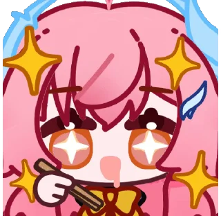 Video sticker 🥢 EmoteLab｜捏捏表情包-爱弥斯_byB站十七泠Nana :: @fStikBot