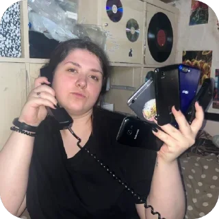 Telegram sticker ☎️ Вечно день