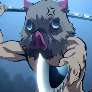 Telegram sticker 🐗 Inosuke Hashibira @StickersofAnime