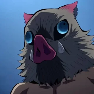 Telegram sticker 🐗 Inosuke Hashibira @StickersofAnime