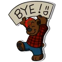Video sticker 👋 Righty Bear (by Reyn)
