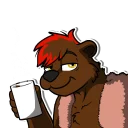Video sticker ☕ Righty Bear (by Reyn)