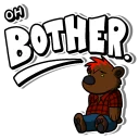 Telegram sticker 🙁 Righty Bear (by Reyn)