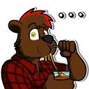 Telegram sticker 🍮 Righty Bear (by Reyn)