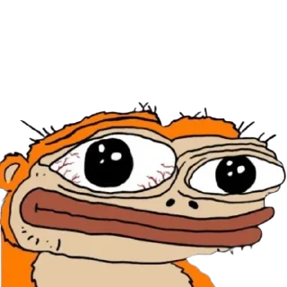 Sticker 😐 Monke @Otakuzdream