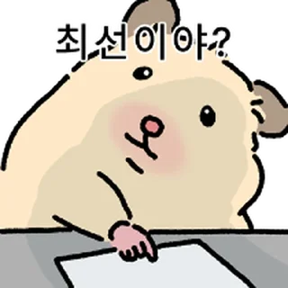 Video sticker ⭐ 햄스터 확대 4 @moe_sticker_bot