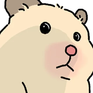 Telegram stiker ⭐ 햄스터 확대 4 @moe_sticker_bot