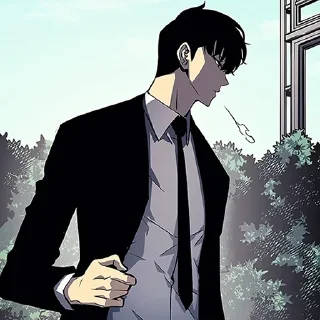 Телеграм стикер 🔲 Sung Jin Woo @stickerowo