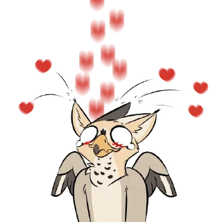 Telegram sticker ❤️ Royk Griffon