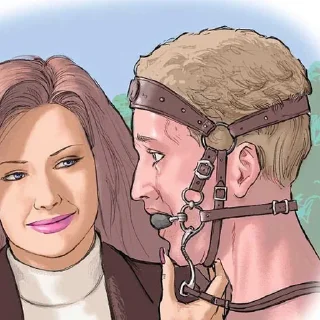 Telegram sticker 🐎 Femdom