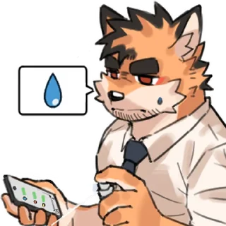 Sticker 😥 我(s)爱(b)上(公)班(司)