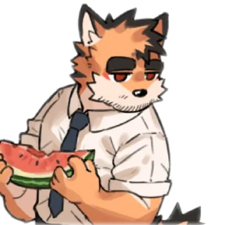 Телеграм стикер 🐱 我(s)爱(b)上(公)班(司)