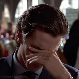 Video sticker 🤦‍♂️ American Psycho @moviestickerss