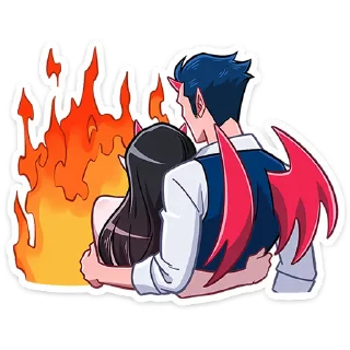 Video sticker 🔥 @stickersvvk Адская парочка