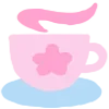 Sticker ☕ цветочки @elezadraws