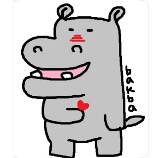 Telegram sticker ❤ 박바티콘