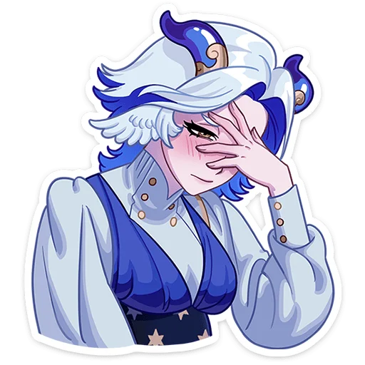 Telegram sticker 🤦‍♂️ Гелия от @TgSticker