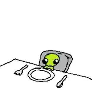 Video sticker 🍽 little alien