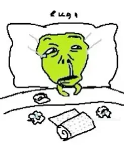 Telegram sticker 🤒 little alien