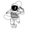 Video sticker 🤩 cosmonaut ➜ @Ord...