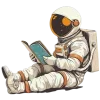 Sticker 🤩 cosmonaut ➜ @OrderEmoji