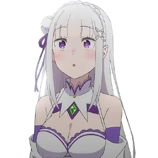 Telegram sticker 😯 @HD_Stickers Re:ゼロから始める異世界生活 3rd season