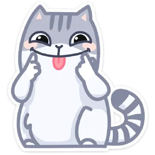 Video sticker 😝 Серый Персик :: @stickroom