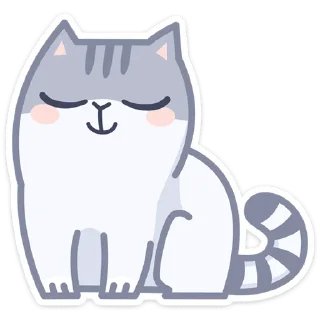 Telegram sticker 🙂 Серый Персик :: @stickroom