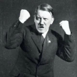 Telegram sticker 💪 Noice Hitler by @fStikBot