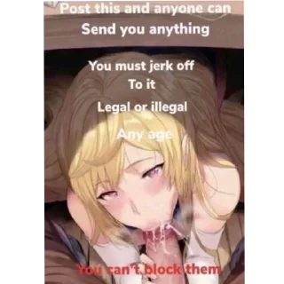 Телеграм стикер 🤲 Make me cum