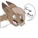 Telegram sticker ❌ Just depressed fennec