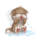 Телеграм стикер 😭 Котейка @StikerDi