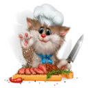 Телеграм стикер 👨‍🍳 Котейка @StikerDi
