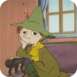 Telegram sticker 🙁 snufkin ::حزمة عليّ/١٤٢٥هِــ