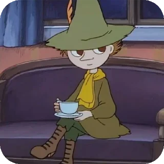 Sticker ☕ snufkin ::حزمة عليّ/١٤٢٥هِــ